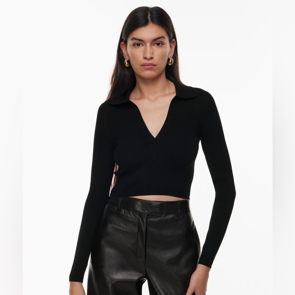 Sculpt Knit Polo Longsleeve